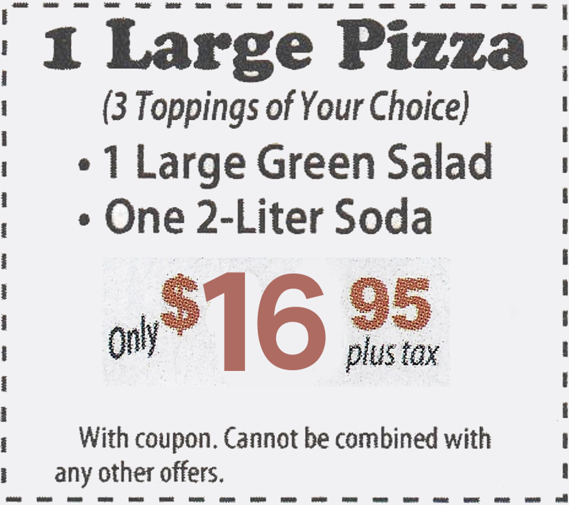1 Large Pizza Promotion