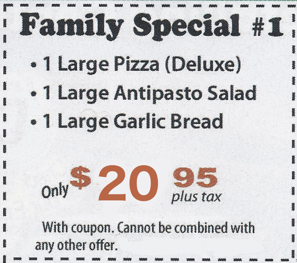 Pizza - Family Special #1 Promotion